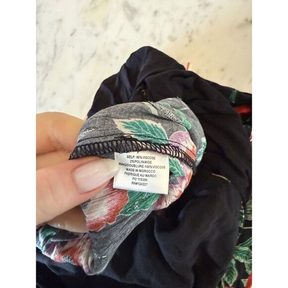 NWT MISA Halter Koral Floral Black Jumpsuit Romper Sleeveless Size S $470 [jb] - Picture 11 of 11